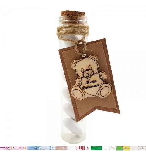 Bomboniere orsetto legno kraft