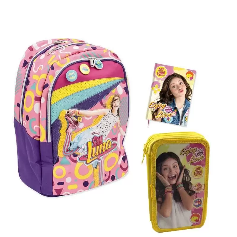 SET PER LA SCUOLA SOY LUNA - ZAINO ASTUCCIO E DIARIO