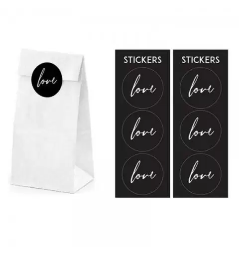 Bustine bianche love