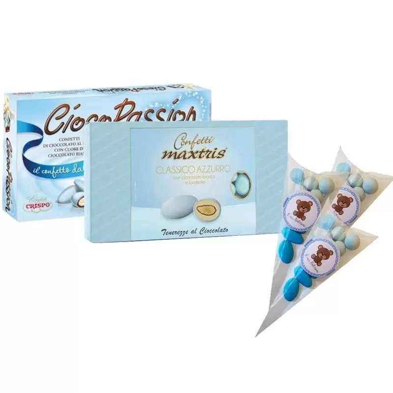 Sweet table battesimo orsetto celeste