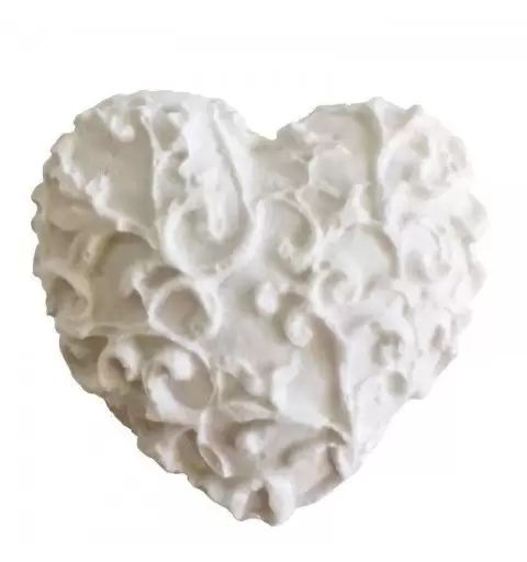 Gessetto cuore ricamato