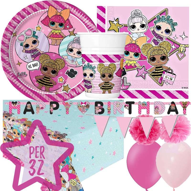Kit n.46 Lol surprise - accessori per compleanno bambina