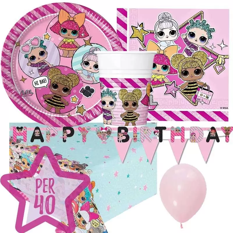 Kit n.27 LoL Surprise - coordinato festa Diva Queen