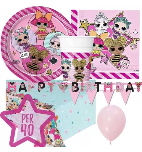 Kit n.27 LoL Surprise - coordinato festa Diva Queen