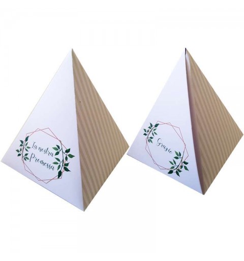 Scatolina porta confetti a piramide tema Leone - Paper Room