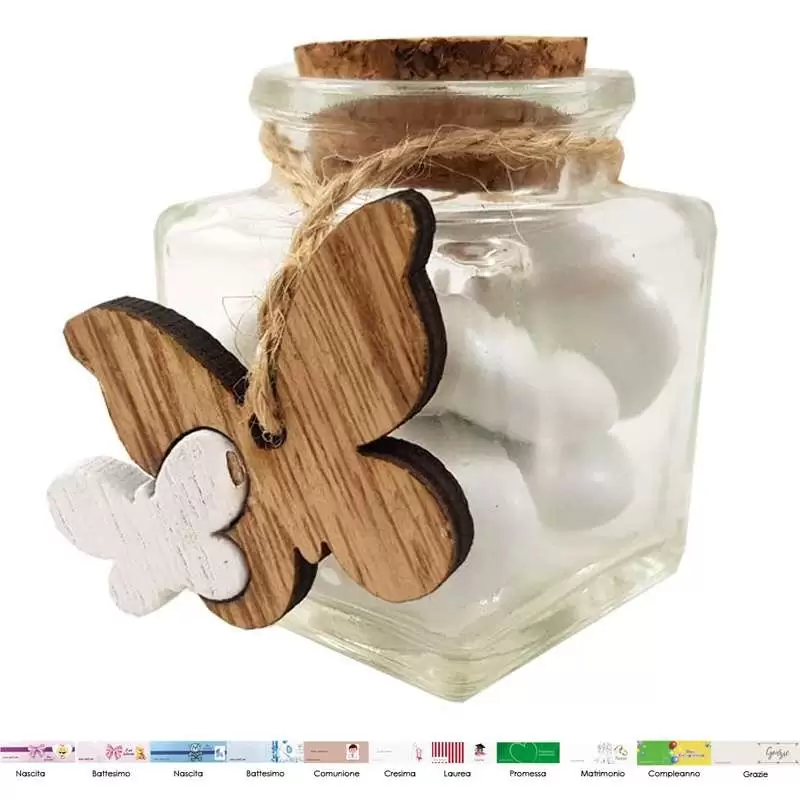 Bomboniere farfalle di legno