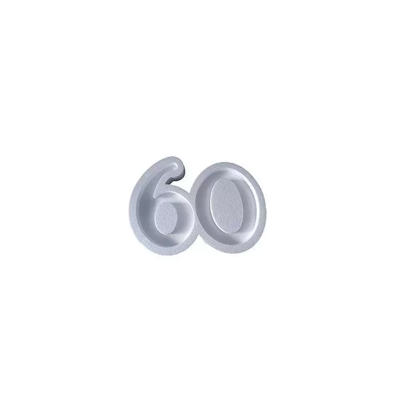 PORTACONFETTI NUMERO IN POLISTIROLO - VARI NUMERI