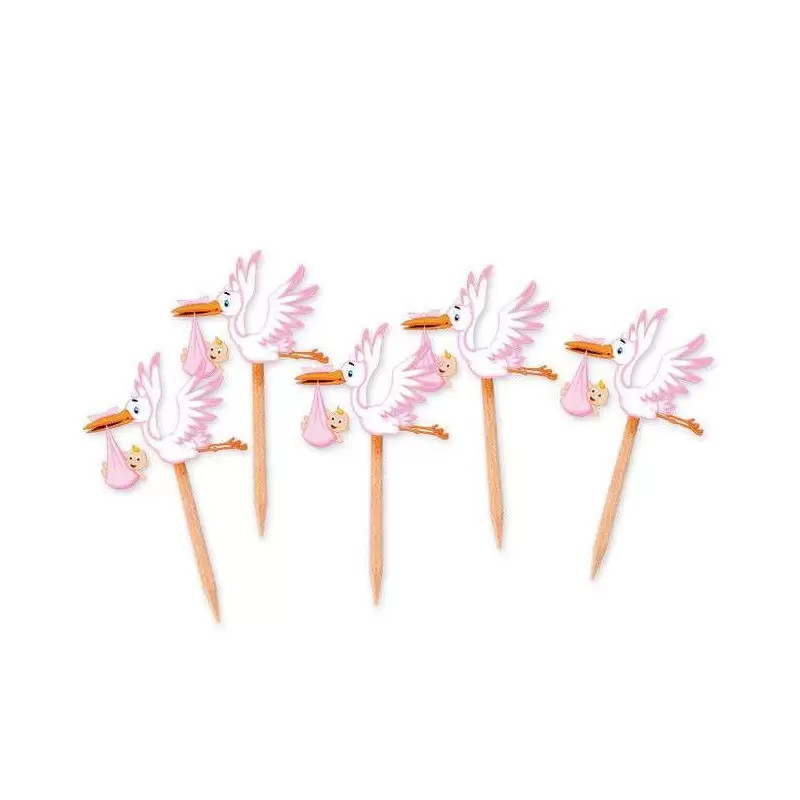 STUZZICADENTI CICOGNA ROSA 25 PZ
