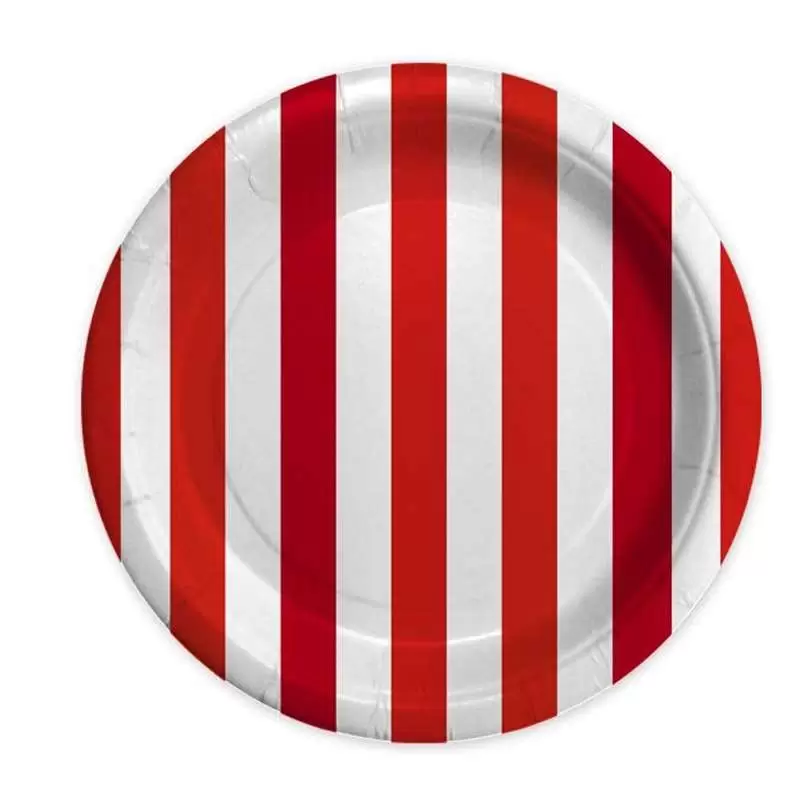 Piattini strisce rosse
