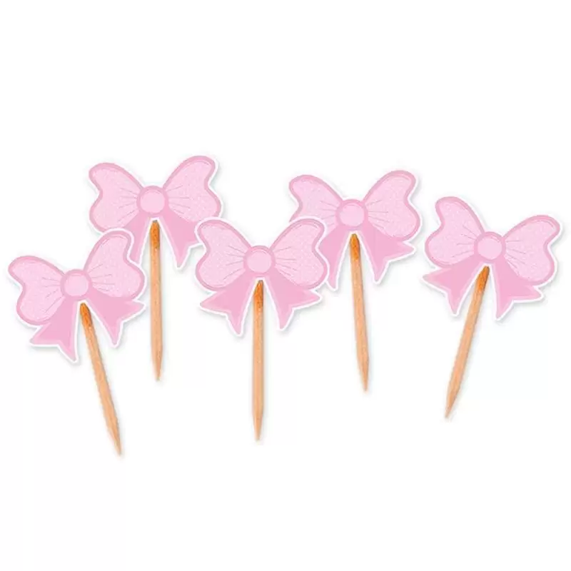 STUZZICADENTI FIOCCO ROSA – 25 PZ