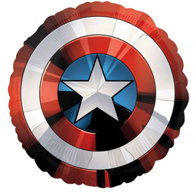 Palloncino foil Avengers scudo Capitan America