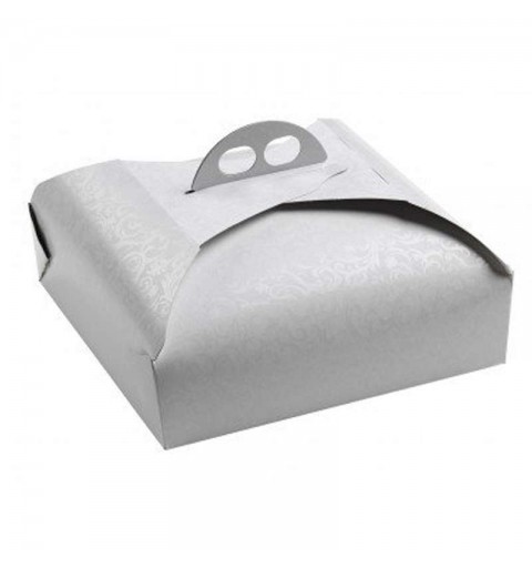 Una scatola porta torta 31x31x7 cm.