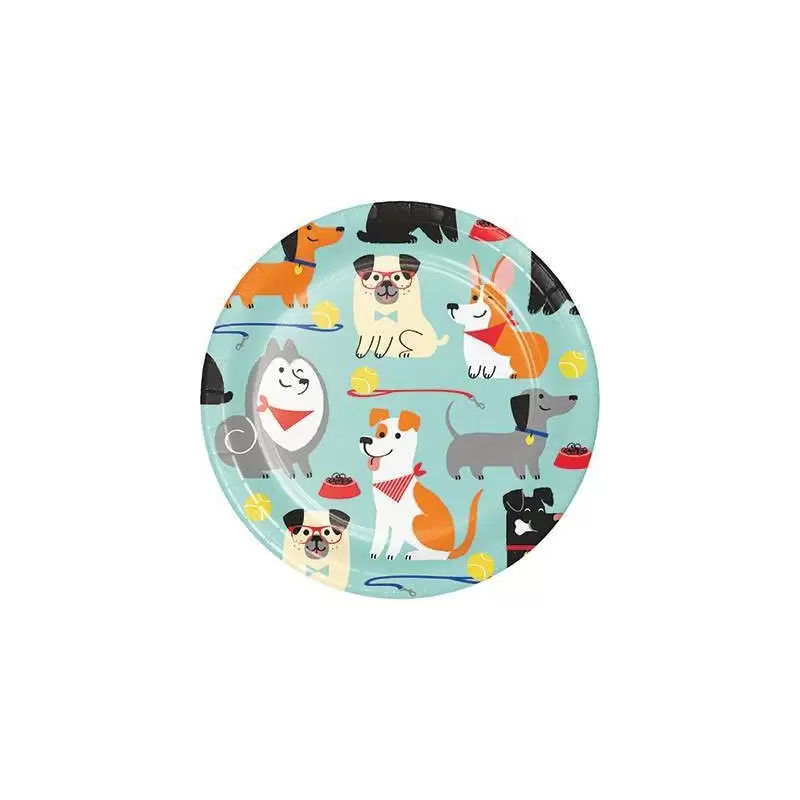 PIATTINI DESSERT CAGNOLINI – PIATTI DOLCE DOG PARTY NEW - 40 PZ