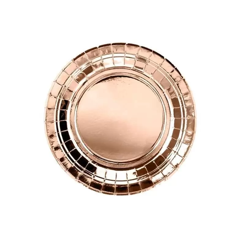 PIATTINI DESSERT ROSE GOLD -30 PZ