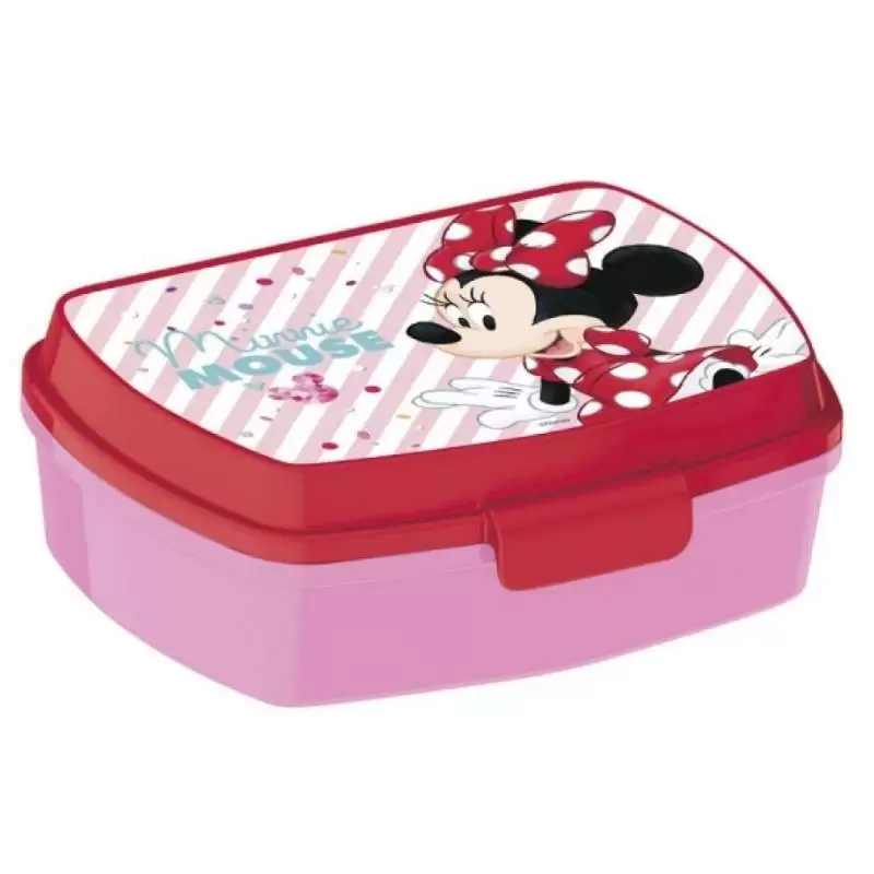 PORTA MERENDA MINNIE IN PLASTICA RESISTENTE - SCATOLA TOPOLINA