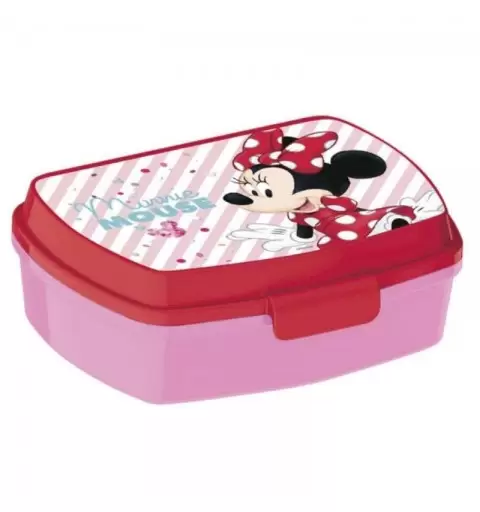 PORTA MERENDA MINNIE IN PLASTICA RESISTENTE - SCATOLA TOPOLINA