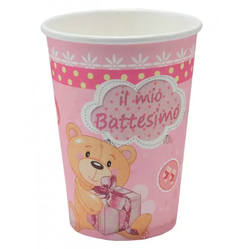 Bicchieri Teddy rosa