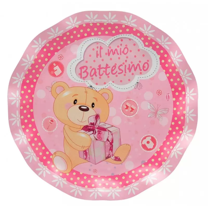 Piatti teddy rosa