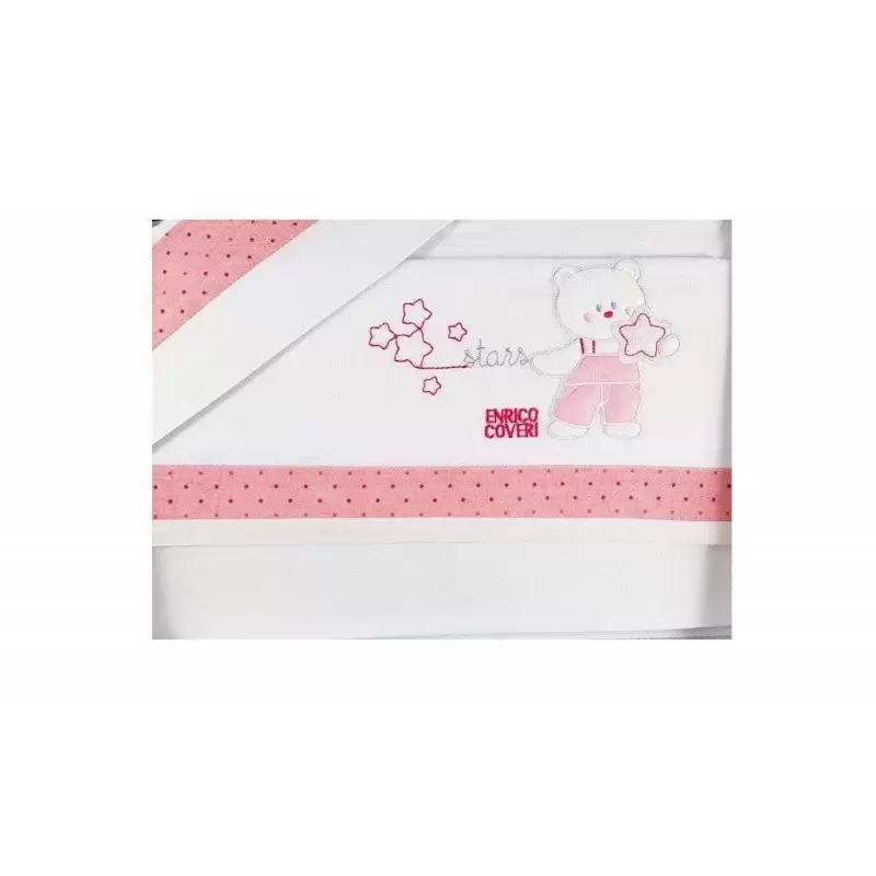 Set culla lettino rosa 