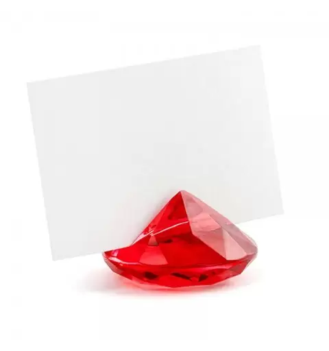 SEGNAPOSTO DIAMANTE ROSSO SPOSI WEDDING SDW40-007 10 PZ.