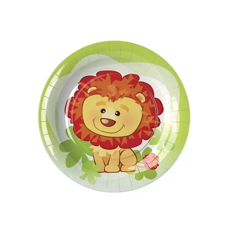 PIATTI DESSERT JUNGLE ANIMALI DELLA GIUNGLA - 40 PZ