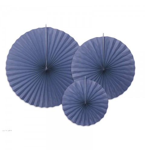 ROSONI DI CARTA BLU NAVY 40 32  23 CM - 3 PZ