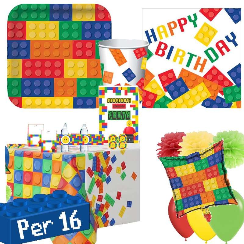 Sacchetti di Carta Motivo: Lego City Ideali per Feste a Tema 4 Pezzi Procos 92249