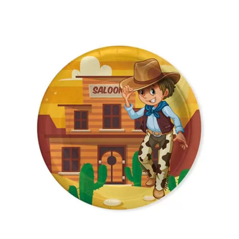 PIATTINI DESSERT COWBOY - PER DOLCI 40 PZ