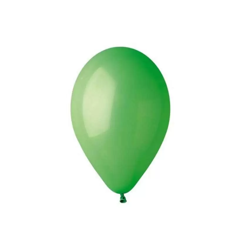 100 PALLONCINI VERDI MEDI IN LATTICE