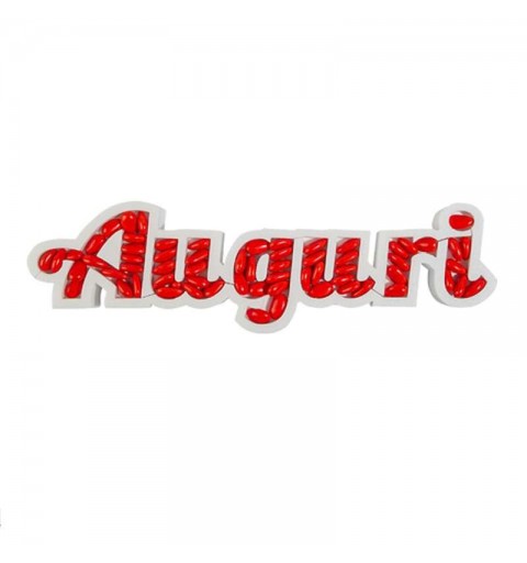 SCRITTA AUGURI IN POLISTIROLO CON CONFETTI