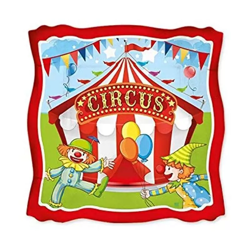 PIATTINI CIRCUS PARTY DESSERT - 40 PZ