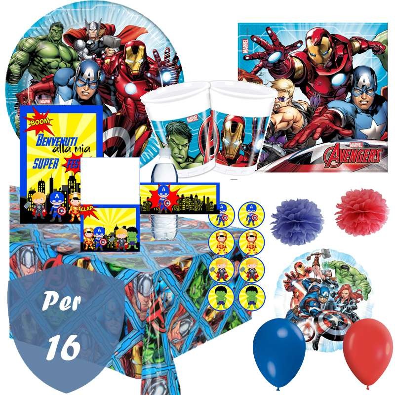 ▷【Compleanno Avengers】 Addobbi e Gadget per Festa - FesteMix