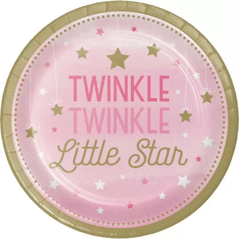 PIATTI ONE LITTLE STAR GIRL - 8 PZ