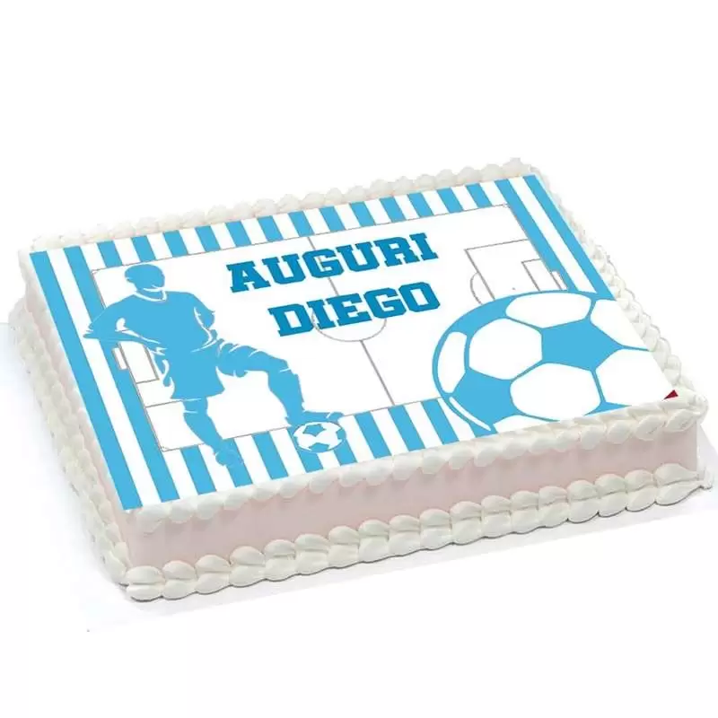 KIT N.63 SSC NAPOLI - CON CIALDA RETTANGOLARE PER TORTE