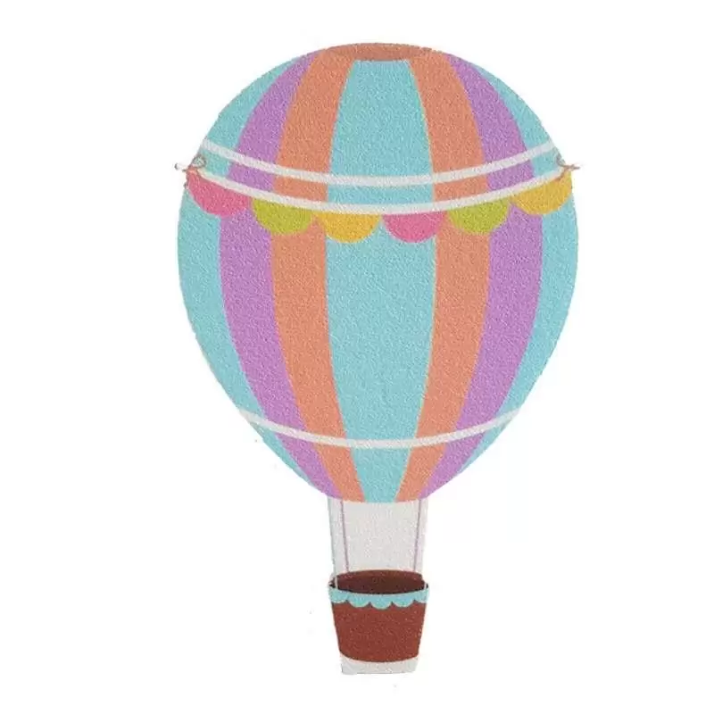 Mongolfiera multicolor di polistirolo