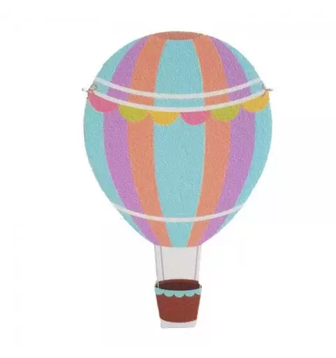 Mongolfiera multicolor di polistirolo