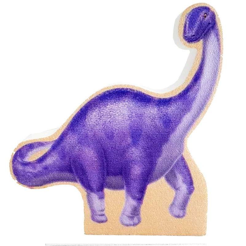 Dinosauro brontosauro viola in polistirolo