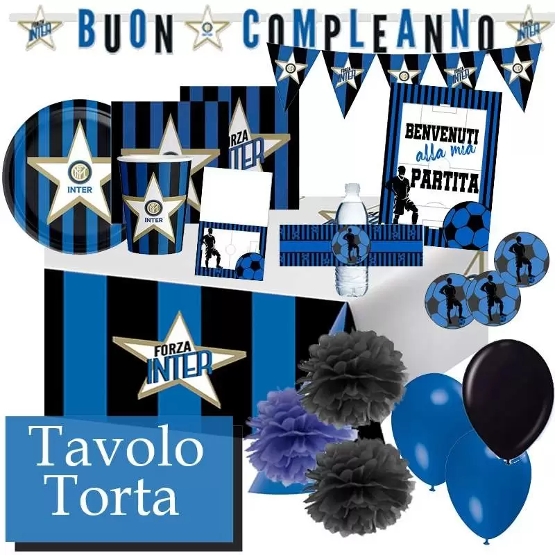 Kit n.74 Inter Fc new allestimento tavola torta