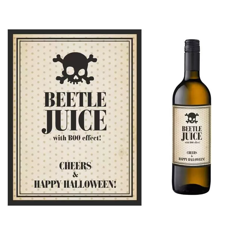 Fascette veleno halloween bottiglia