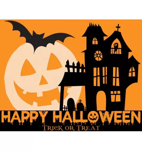 Festa di carta Halloween etichette e adesivi