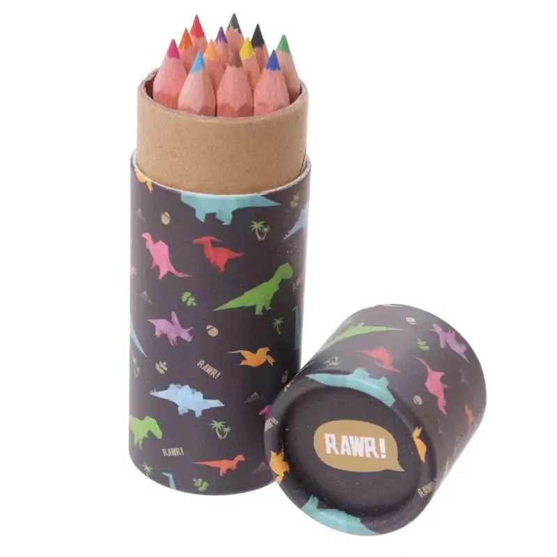 Tubo mini pastelli dinosauri