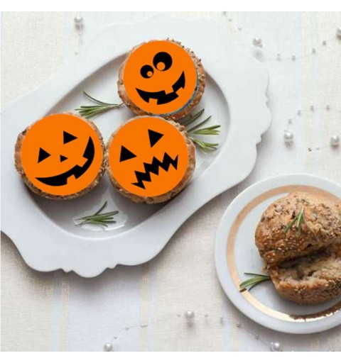 Spiedini di marshmallow zucche halloween- 24 PZ
