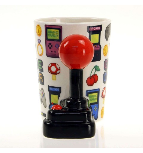 Tazza gem over videogame joystick