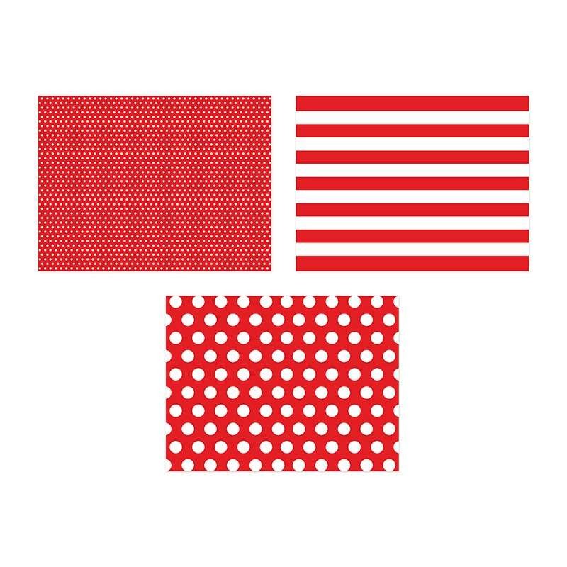 Tovagliette rosse fanatsia di carta