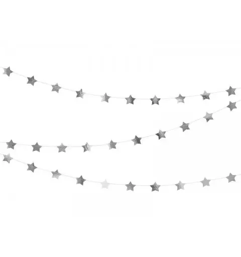 Ghirlanda stelle argento silver