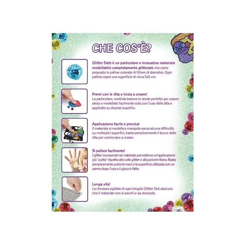 Crayola glitter dots