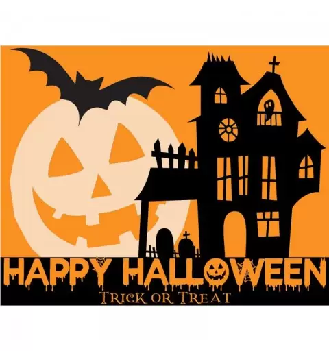 TARGHETTA SEGNAPOSTO HAPPY HALLOWEEN - 1 PZ