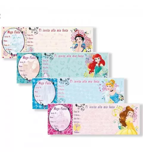 Inviti principesse Disney compleanno
