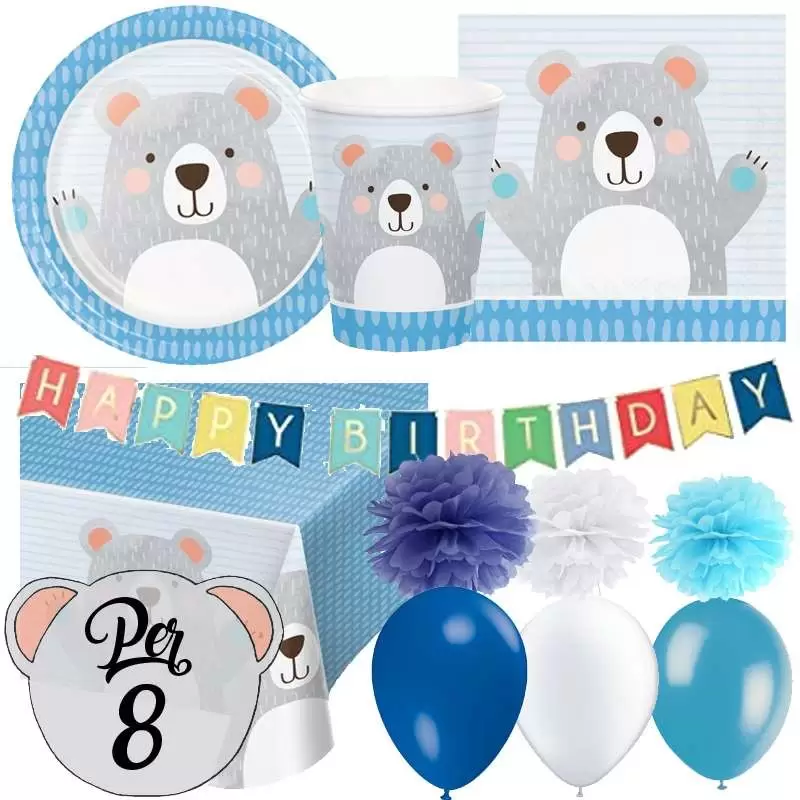Kit n.65 piccolo orso celeste