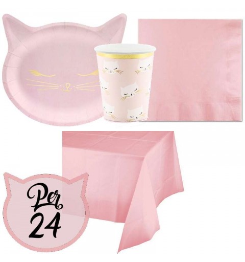 Kit n.16 gatto rosa